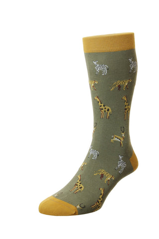 Schott Nichol by Pantherella - Serengeti - Navy Socks
