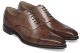 Cheaney Warwick Capped Oxford in Mocha Calf Leather