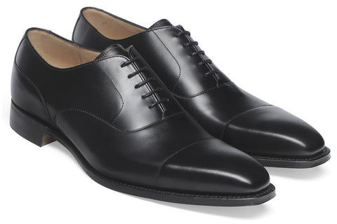Cheaney Broad II Oxford Brogue in Black Calf Leather