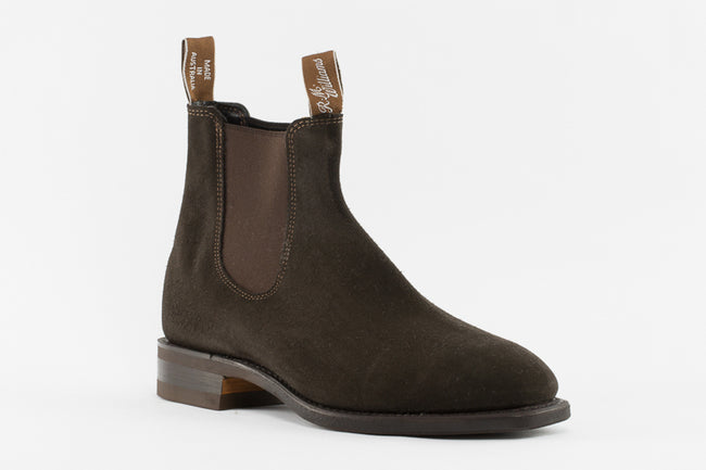 R M Williams Comfort Craftsman in Brown Suede