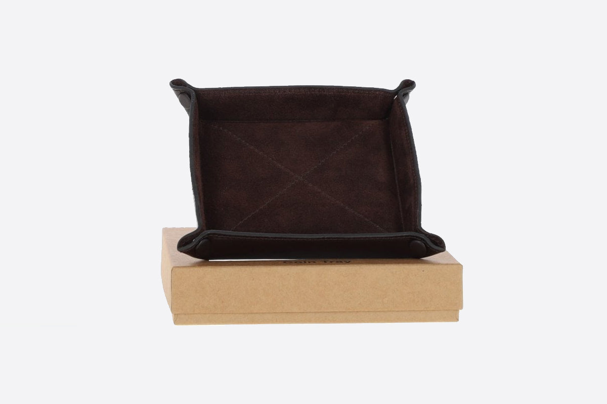 Ashwood Leather Coin Tray Chestnut: GS-1295