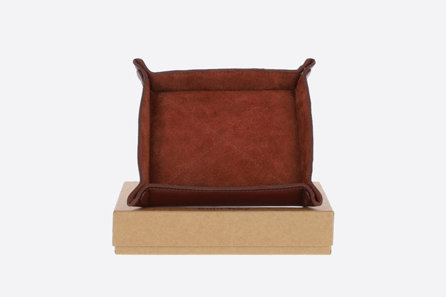 Ashwood Leather Coin Tray Chestnut: GS-1295
