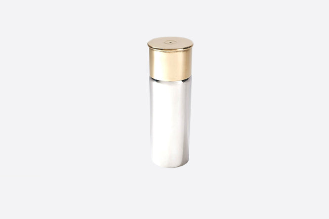 4oz Pewter And Brass Cartridge Flask