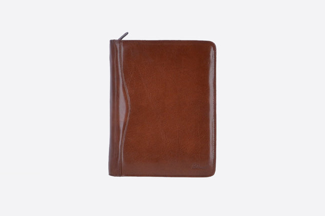 Leather Document Holder Chestnut: A4 Sleeve