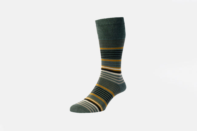 HJ Hall Graduated Stripe Comfort Top - HJ648 Socks