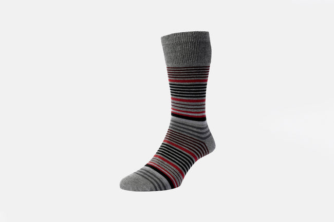 HJ Hall Graduated Stripe Comfort Top - HJ648 Socks