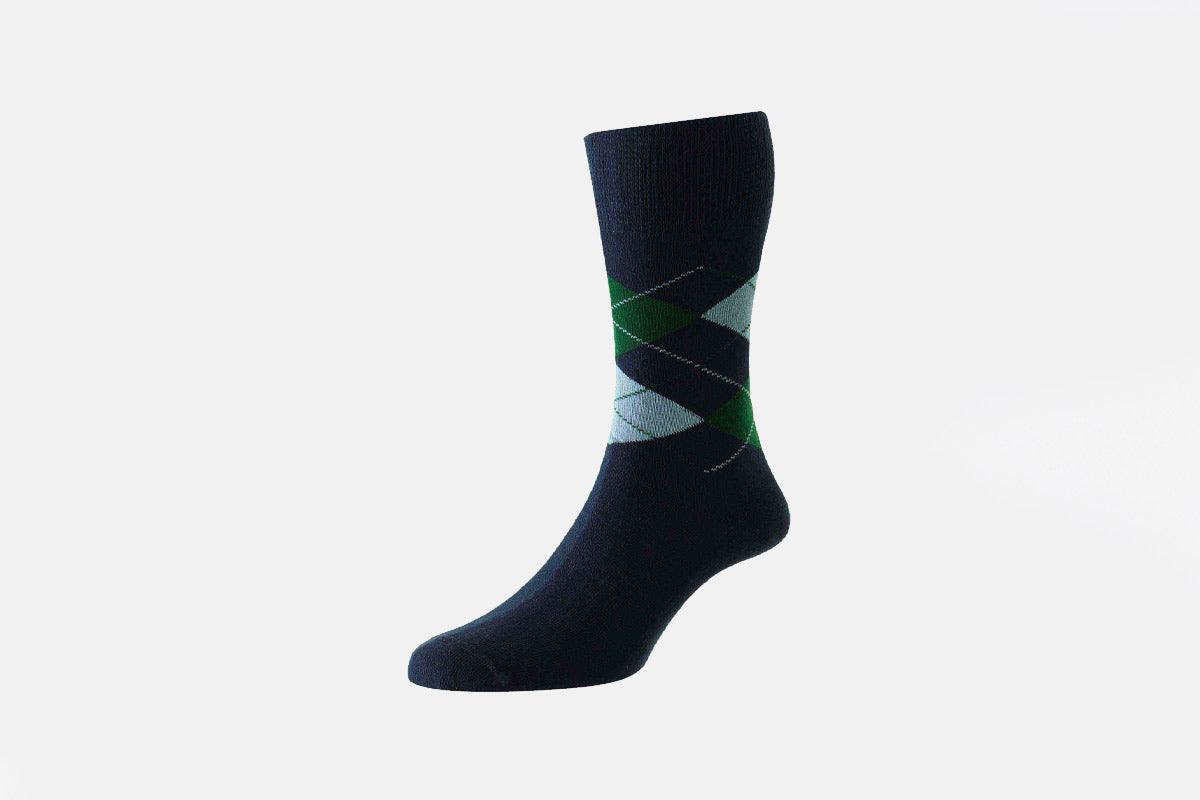 HJ Hall Argyle Comfort Top - HJ644 Socks