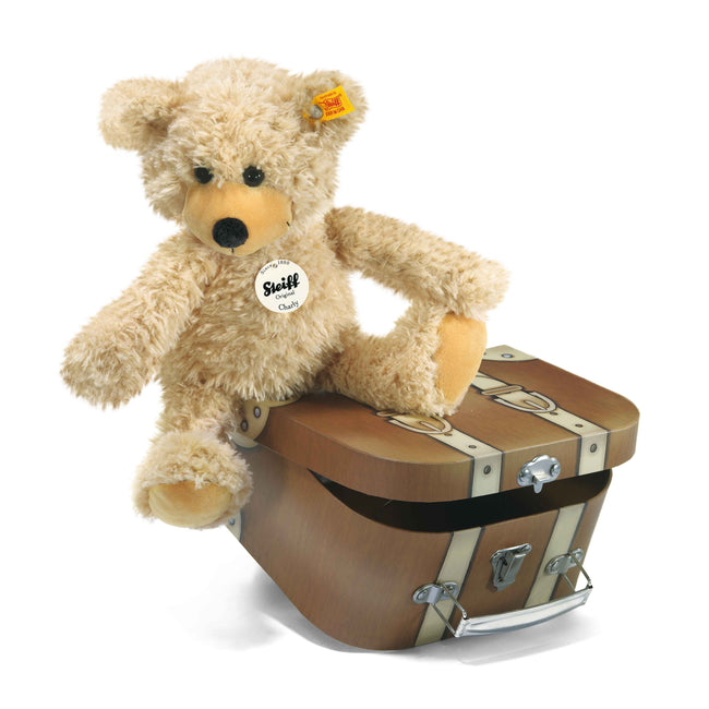 Steiff Charly Dangling Teddy Bear in Suitcase - EAN 012938