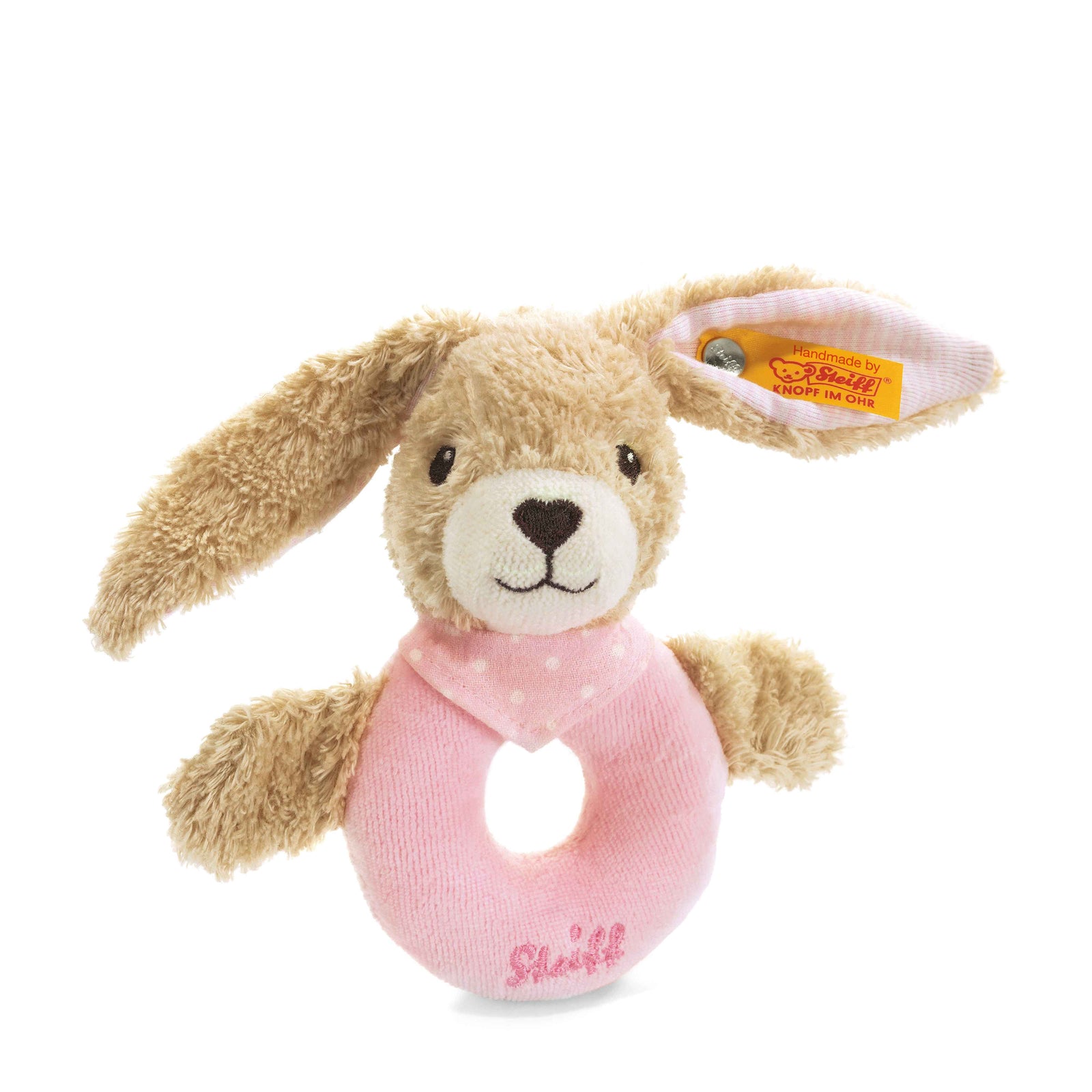 Steiff Hoppel Rabbit Grip Toy with Rattle - EAN 237591