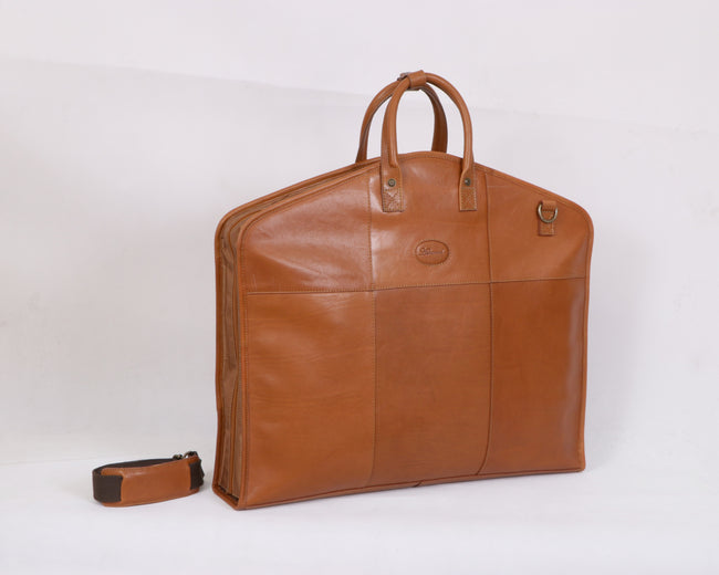 Three Section Large Veggie Tanned Leather Bag: Gina | Ashwood Handbags