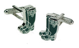 Green Wellies Cufflinks