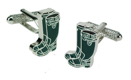 Green Wellies Cufflinks