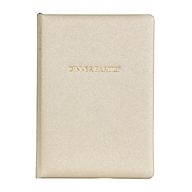 Metallic Buckram Dinner Party Book