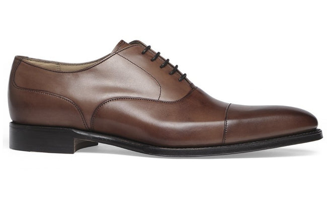 Cheaney Warwick Capped Oxford in Mocha Calf Leather
