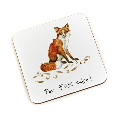 "For Fox Sake!" Coaster