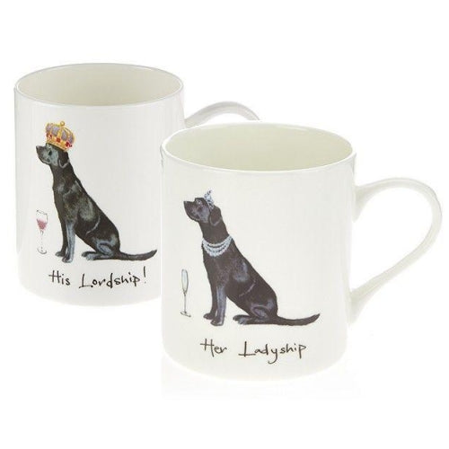 His and Hers Matching Labrador Mug Set