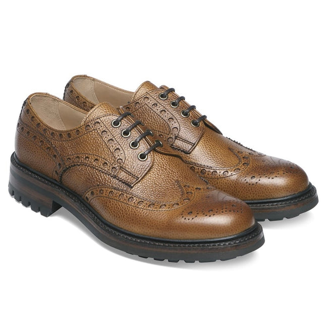 Cheaney Avon C Country Brogue in Almond Grain Leather