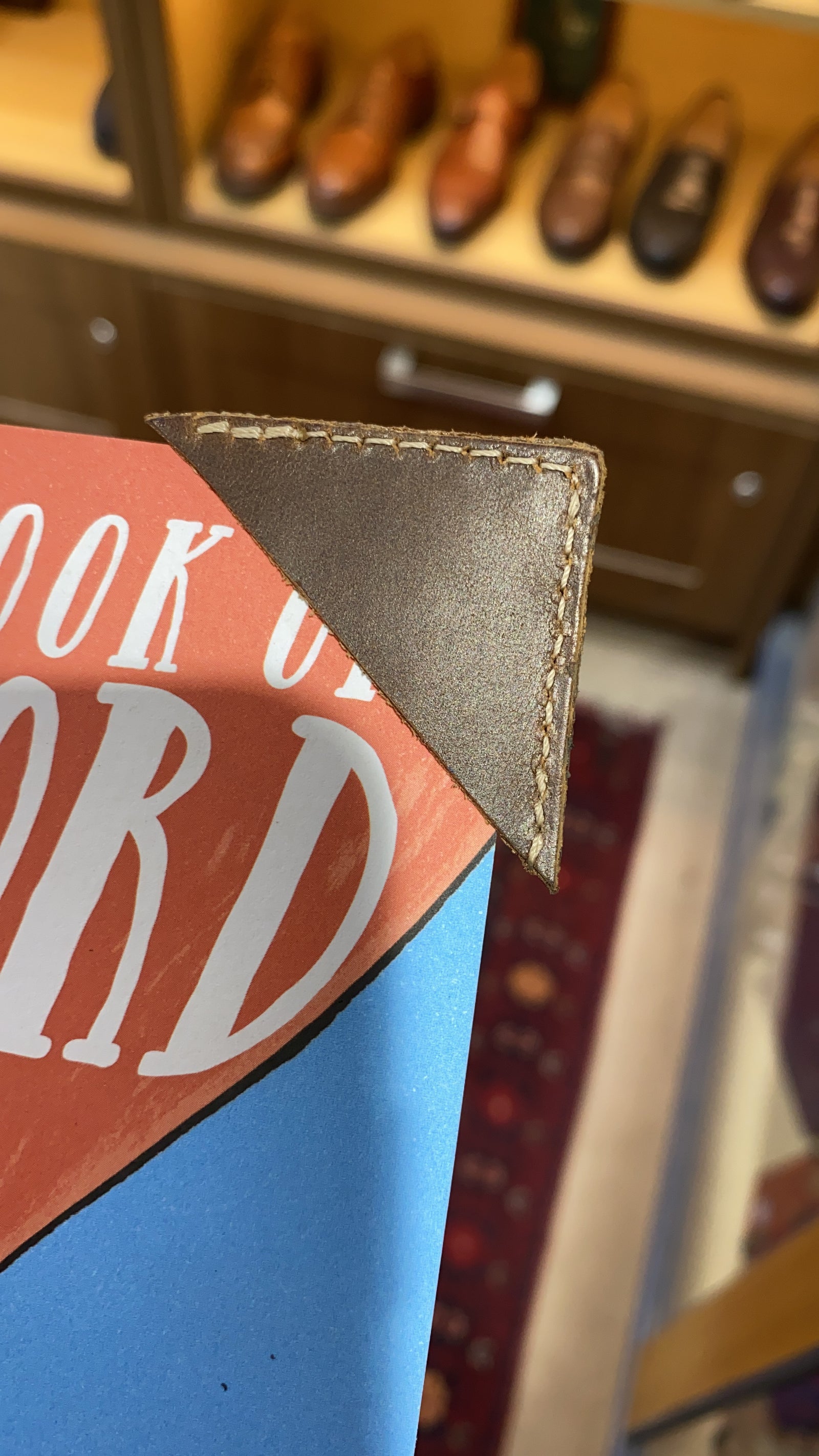 Personalised Leather Bookmark
