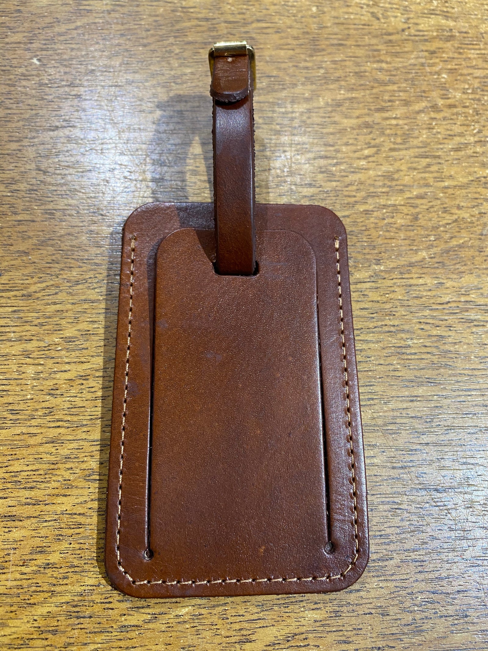 Personalised leather luggage tag deals