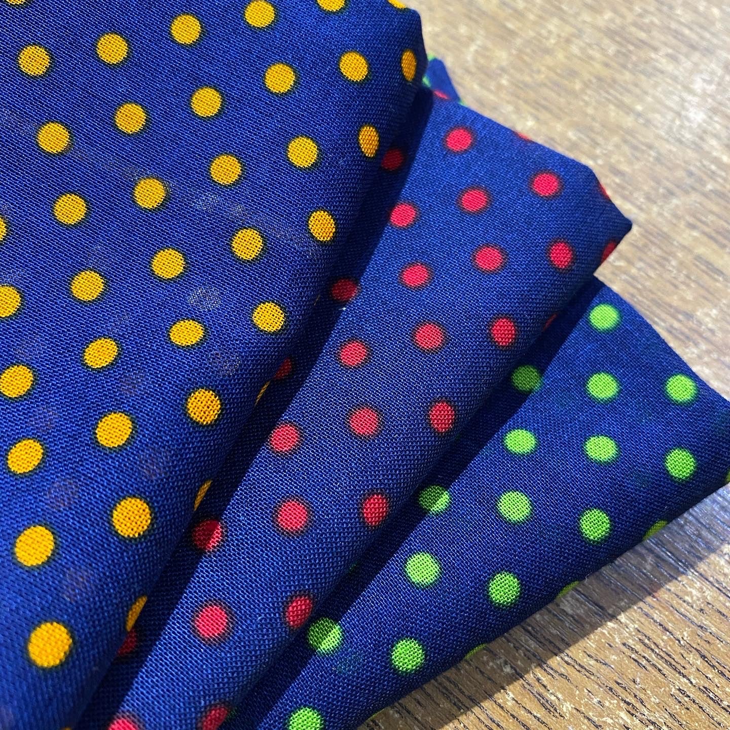 Bright Polka Dot Handkerchief Set