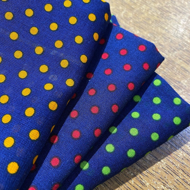 Bright Polka Dot Handkerchief Set