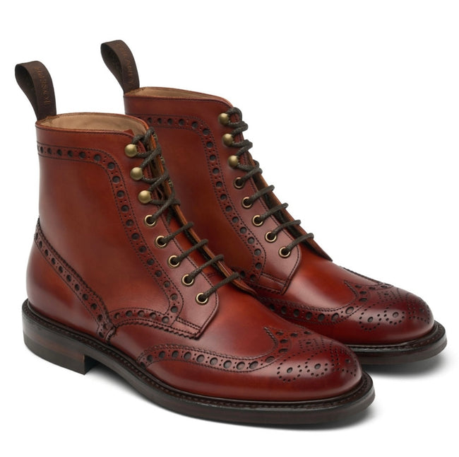 Cheaney Tweed R in Dark Leaf