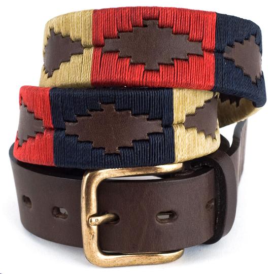 Navy / Cream / Red Polo Belt