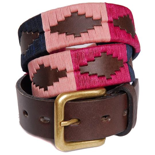 Berry / Navy / Pink Polo Belt