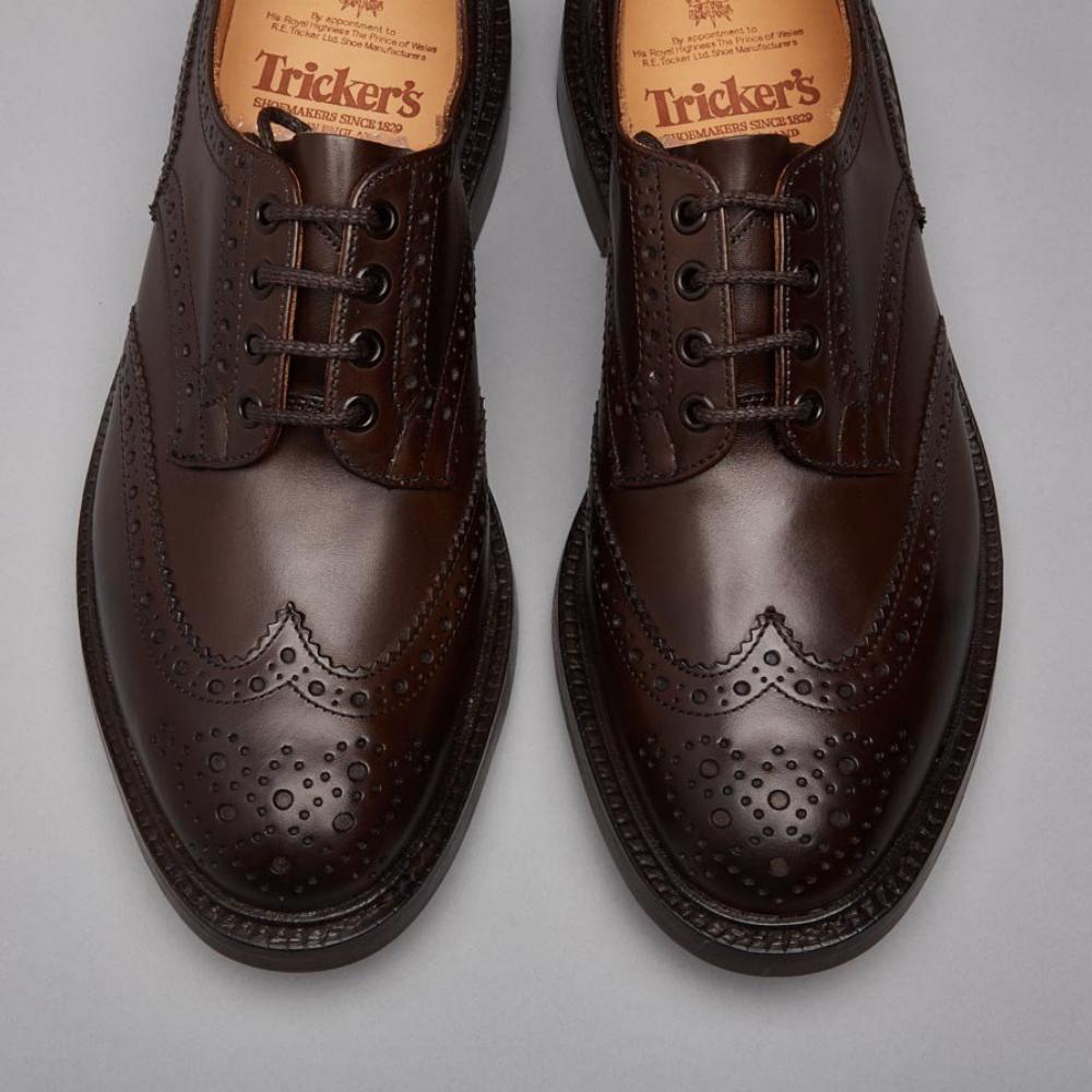 Trickers Bourton - Country Shoe available in Acorn, Marron