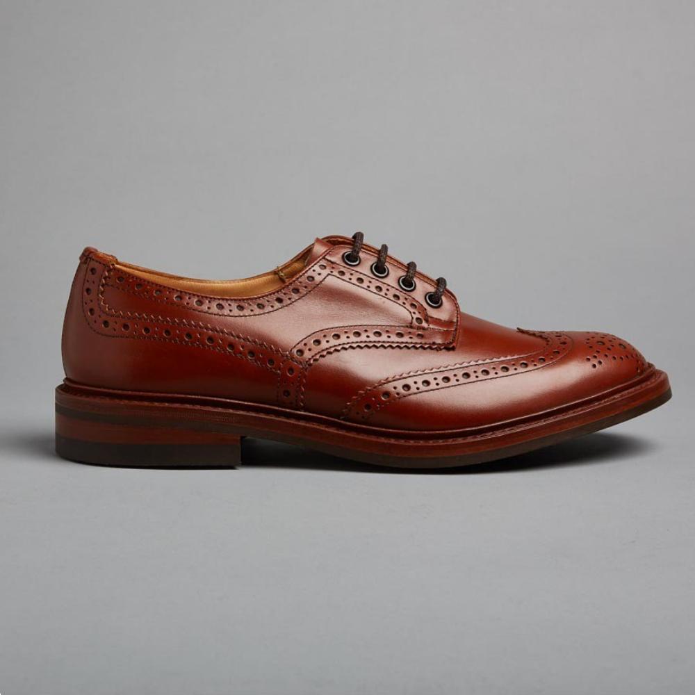 Trickers Bourton - Country Shoe available in Acorn, Marron