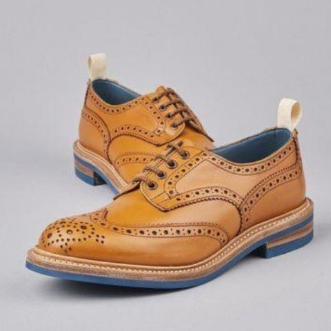 Cheaney Avon C Country Brogue in Almond Grain Leather