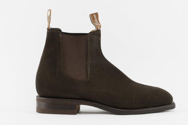 R M Williams Comfort Craftsman in Brown Suede