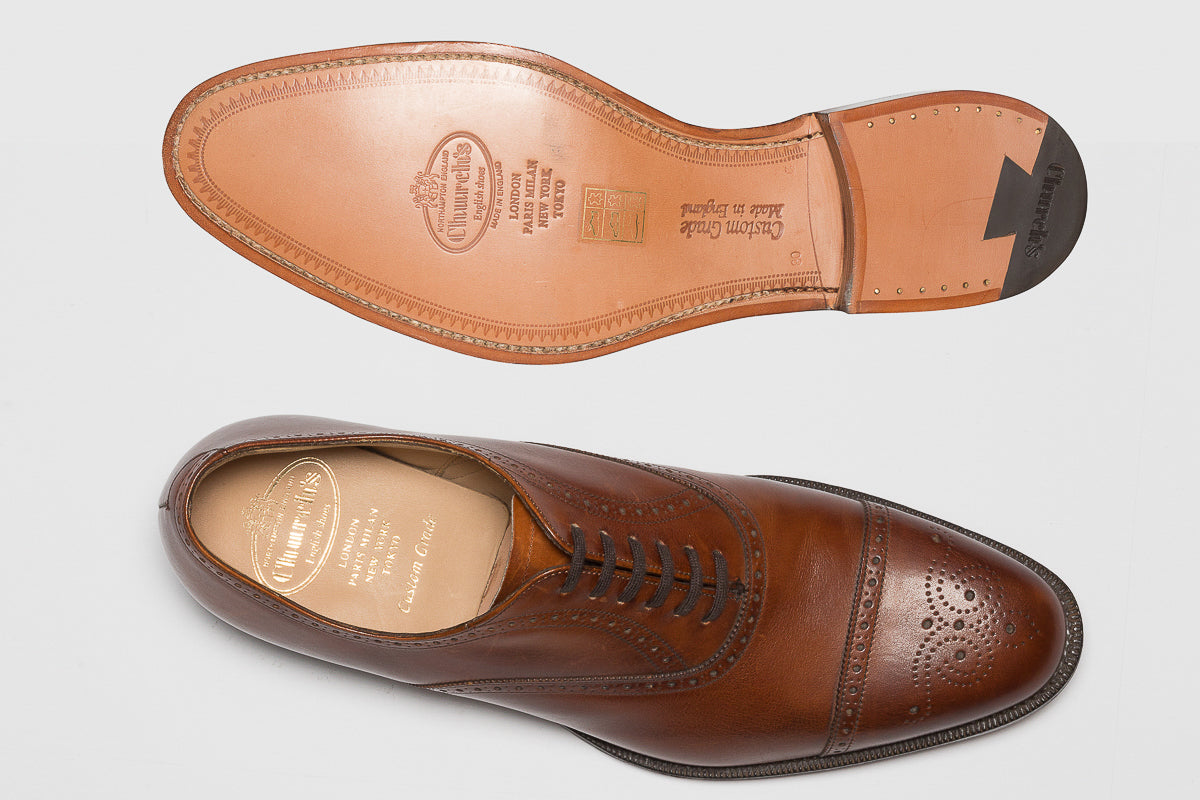 Church's Burwood Oxford mens Dress Brown Leather shoes size UK 7.5 E  || USA 8.5 | eBay